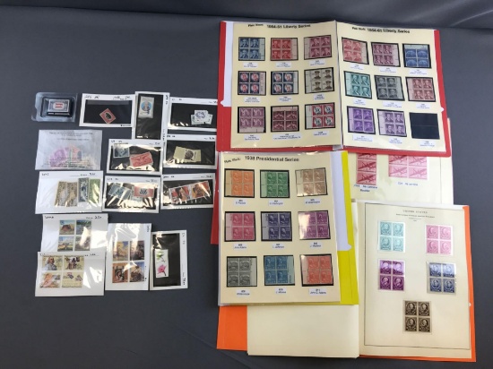 Group of collectible stamps