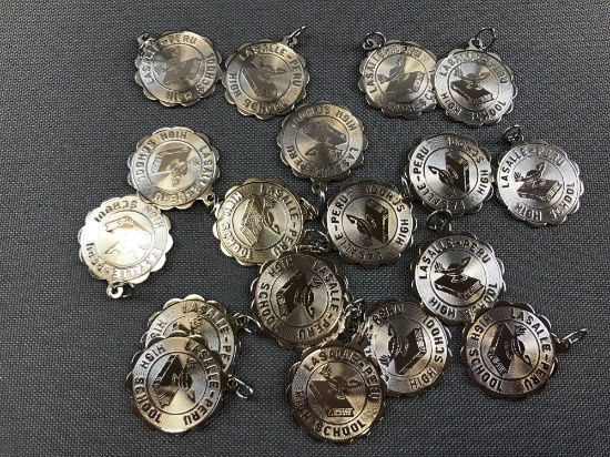 Group of Lasalle Peru High School Sterling Silver pendants
