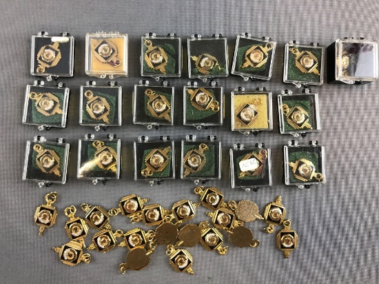 Group of 38 Hall Township Pendants