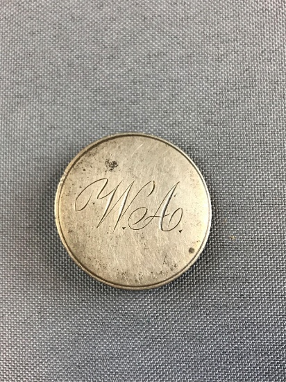 1809 Capped Bust Half Dollar Engraved coin pin