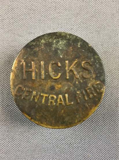 Hicks Central Fire Vintage Fire percussion caps tin
