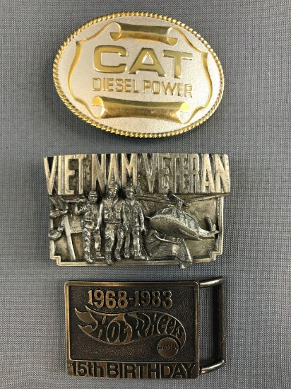Group of 3 Belt buckles