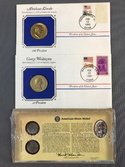 Commemorative coins in original packaging