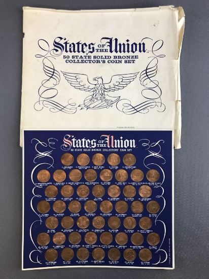 States of the Union solid bronze collector coin set