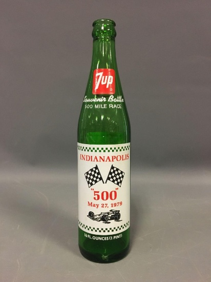 Advertising 7-Up Indianapolis 500 Souvenir Bottle