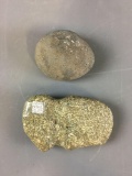 Group of 2 Native American Indian War Stone and more