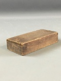 Small Vintage Dovetail Slide Open Wooden Box
