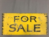 Metal hand painted For Sale sign