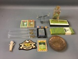 Group of Miscellaneous HOG pins, Worlds Fair dish and more