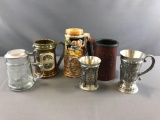 Group of 6 steins
