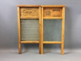 Group of 2 Lingerie Glass Washboards