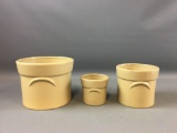 Group of 3 Ceramic planters