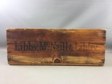 Antique Advertising Libbys 58 Wooden Crate