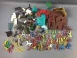 Group of Vintage Plastic Cowboys, Indians and more