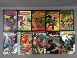 Group of 10 Superman, Spider-Man and Batman Comics