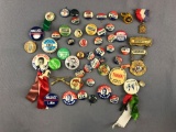 Group of Political pins and more