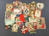 Large group of Antique Valentines
