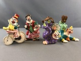 Group of 4 Yona Original clown figures
