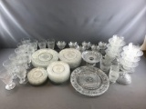 Group of Early American Pattern glass set