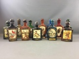 Group of 12 J. Lockharts Jim Beam Collection Decanters