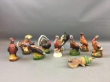 Group of 10 Wild Turkey Mini Decanters and more