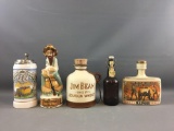 Group of 5 Miscellaneous Decanters, Bottles and more