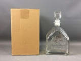 Jack Daniels Clear Glass Decanter with box