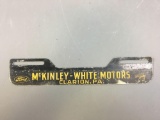 Advertising Ford McKinley-White Motors Metal plate