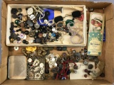 Group of Vintage buttons beads sequins and more