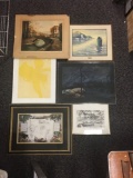 Group of 6 Miscellaneous Prints