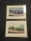 Group of 2 Engraving Pictures By H. Papprill