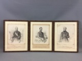 Group of 3 French Men Prints