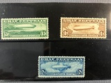Group of 3 Zeppelin airmail Stamps
