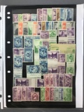 Group of 4 stocksheets 1930s-70s mint issues