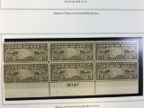 Minkus album of air mail plate blocks 1926-1980s