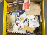 Group of stamps, envelopes and more