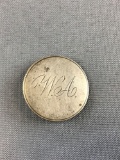 1809 Capped Bust Half Dollar Engraved coin pin