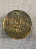 Hicks Central Fire Vintage Fire percussion caps tin