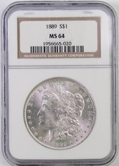 1889 P Morgan Silver Dollar (NGC) MS64.