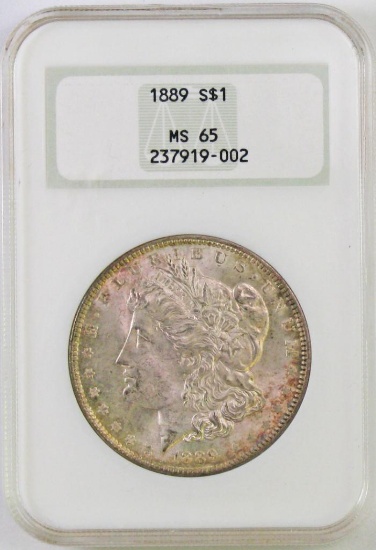 1889 P Morgan Silver Dollar (NGC) MS65.