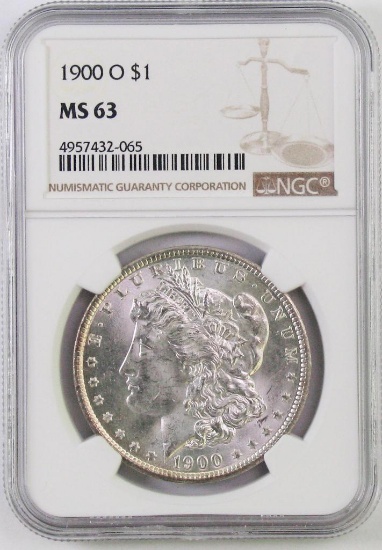 1900 O Morgan Silver Dollar (NGC) MS63.