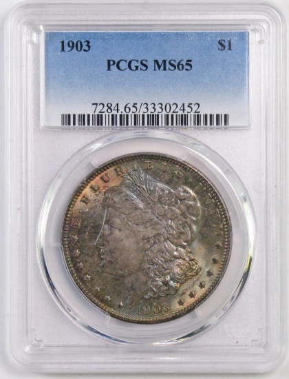 1903 P Morgan Silver Dollar (PCGS) MS65.