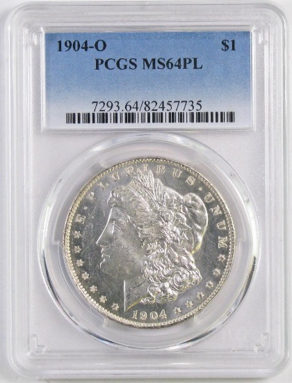 1904 O Morgan Silver Dollar (PCGS) MS64PL.