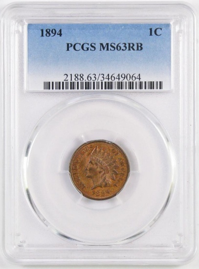 1894 Indian Head Cent (PCGS) MS63RB.