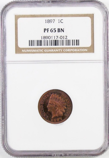 1897 Indian Head Cent (NGC) PR65BN