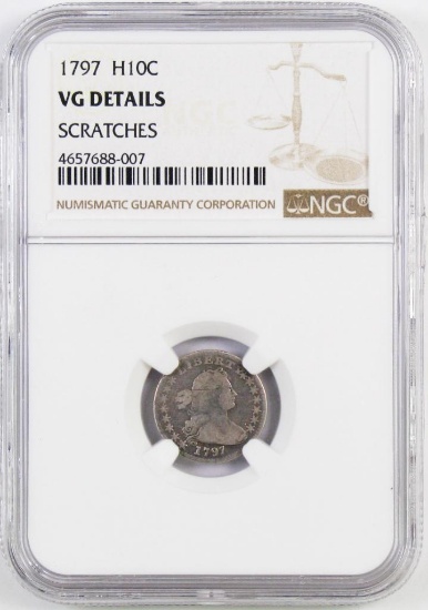 1797 Draped Bust Half Dime (NGC) VG details