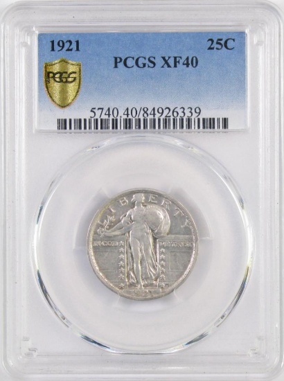 1921 Standing Liberty Quarter (PCGS) XF40.