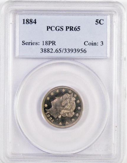 1884 Liberty Nickel (PCGS) PR65.