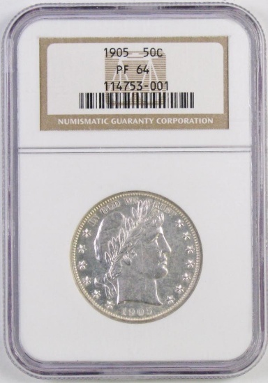 1905 Barber Silver Half Dollar (NGC) PF64.