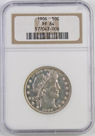 1906 Barber Silver Half Dollar (NGC) PF64.